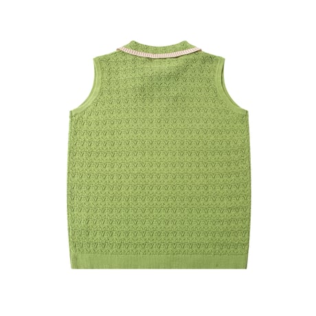 knit planet / FLORAL BLOUSE -LAWNGREEN