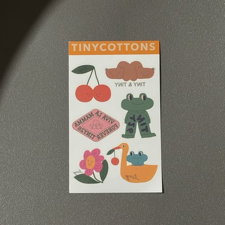 TINYCOTTONS  /  GIVERNY TATTOOS yellow