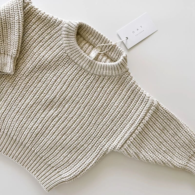 ラスト1点 】OAT / Oatmeal Chunky Knit Sweater | R...