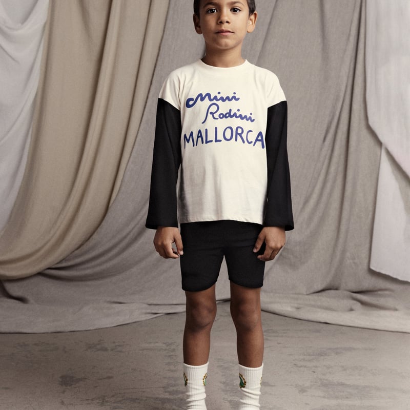 【yofuke】rodini 赤ラインt 116/122、tinyボア MINI RODINI / Mallorca sp ls tee | RITAPAPERI