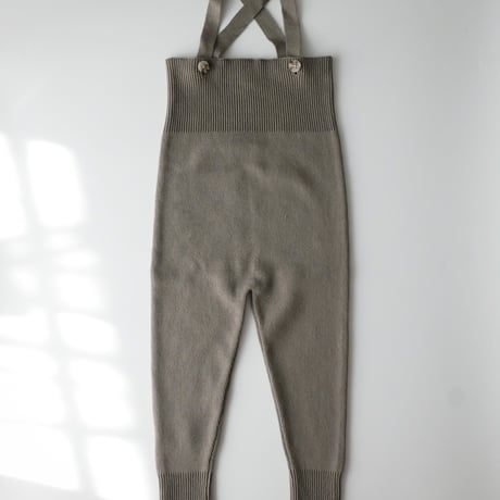 poche  /  knit salopette - taupe