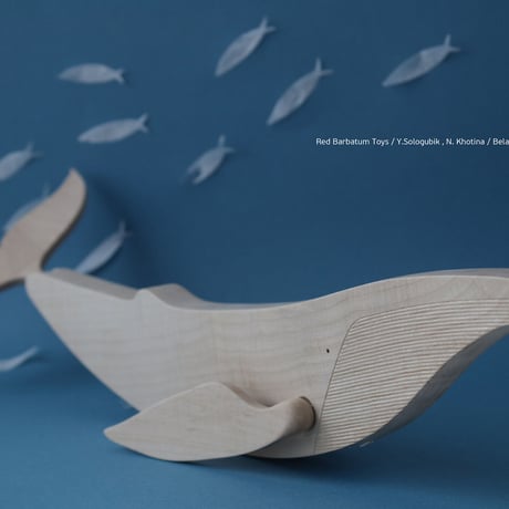 【 ラスト1点 】REDBARBATUM /  Wooden Whale With Box