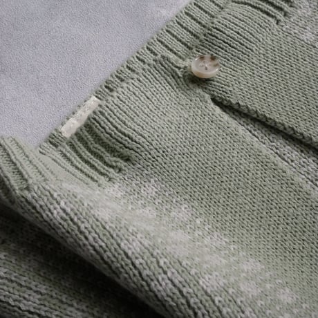 poche  /  bow tie bonnet - pistachio × oatmeal