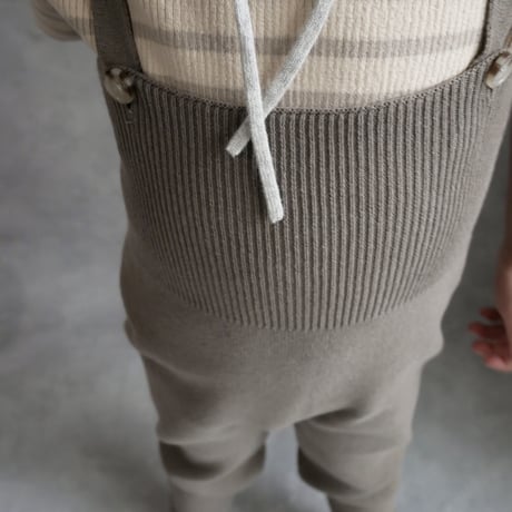 poche  /  knit salopette - taupe