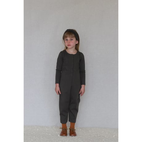 iver & isla  /  pima puff coverall  -coal
