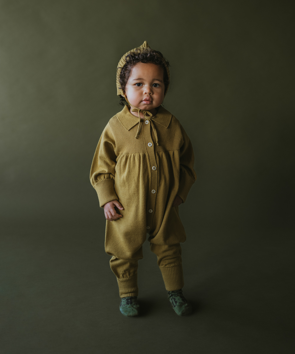 新品未使用　MABLI EIRLYS ROMPER 12m MABLI】EIRLYS ROMPER - MAIZE | yonka