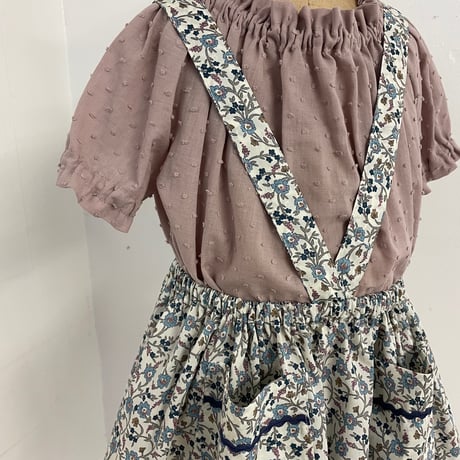 【 ラスト1点 】wren  /  Mimi Pocket Pinafore Skirt in Liberty Cotton Lawn