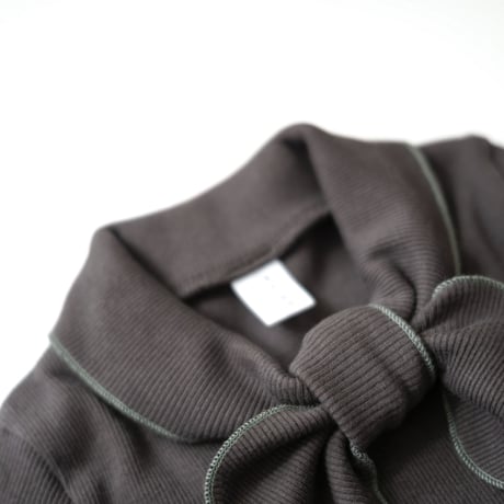 matph /  bowtie longsleeve tee  -deep brown［ RITAPAPERI original color ］deep brown
