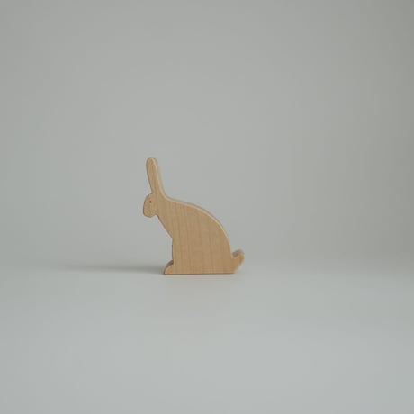 REDBARBATUM /  Rabbit Dad Wooden Figure