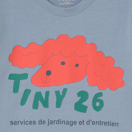 【 ラスト1点 】TINYCOTTONS  /  RED DOG GRAPHIC TEE grey