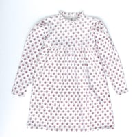 iver & isla  /  pima frill-neck dress . cameo