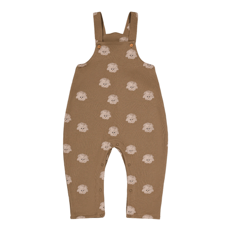 STUDIO BOHEME  /  HOMER OVERALLS  MOCHA / DOGS