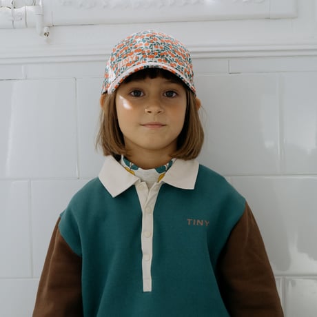 TINYCOTTONS  /  COLOR BLOCK POLO SLEEVE TEE