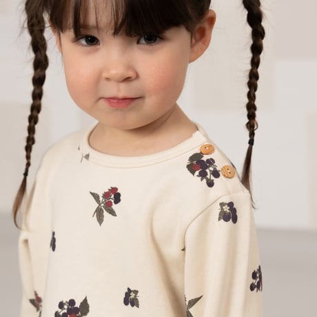 STUDIO BOHEME  /  NOÉ SWEAT-SHIRT  ECRU / BLACKBERRIES