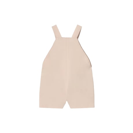 TINYCOTTONS  /  SOLID SHORT DUNGAREE -dark vanilla