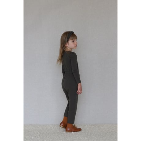 iver & isla  /  pima puff coverall  -coal