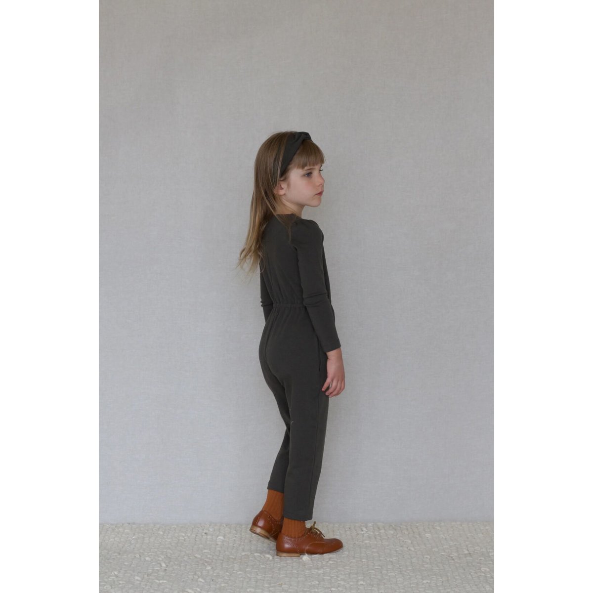 iver & isla / pima puff coverall -coal | RIT