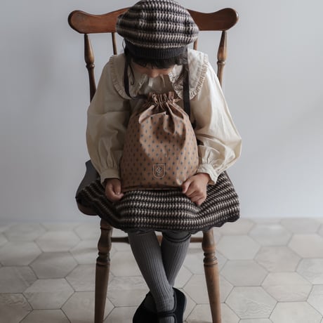 poche  /  children backpack - flower emblem