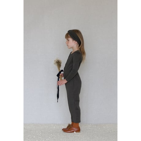 iver & isla  /  pima puff coverall  -coal