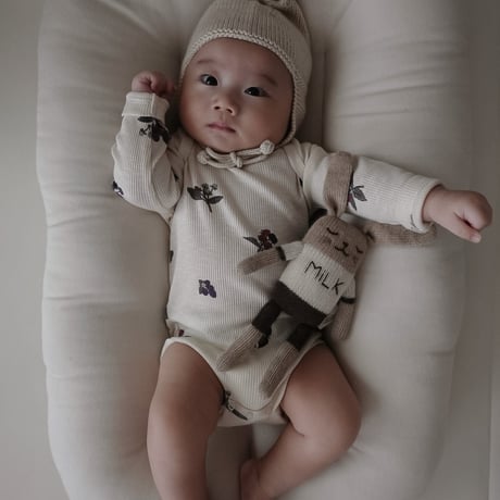 STUDIO BOHEME  /  WOODY BODYSUIT  ECRU / BLACKBERRIES