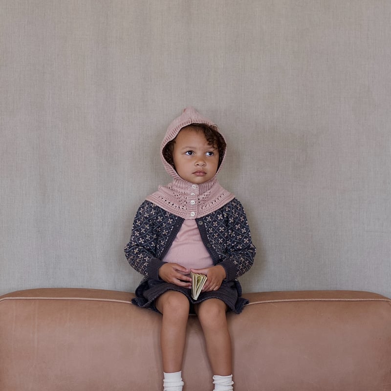iver and isla バラクラバ ラスト1点 】iver & isla / lace yoke balaclava .