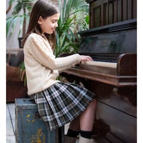 【 ラスト1点 】KOKORI /  POMPOM JUMPER DARK IVORY