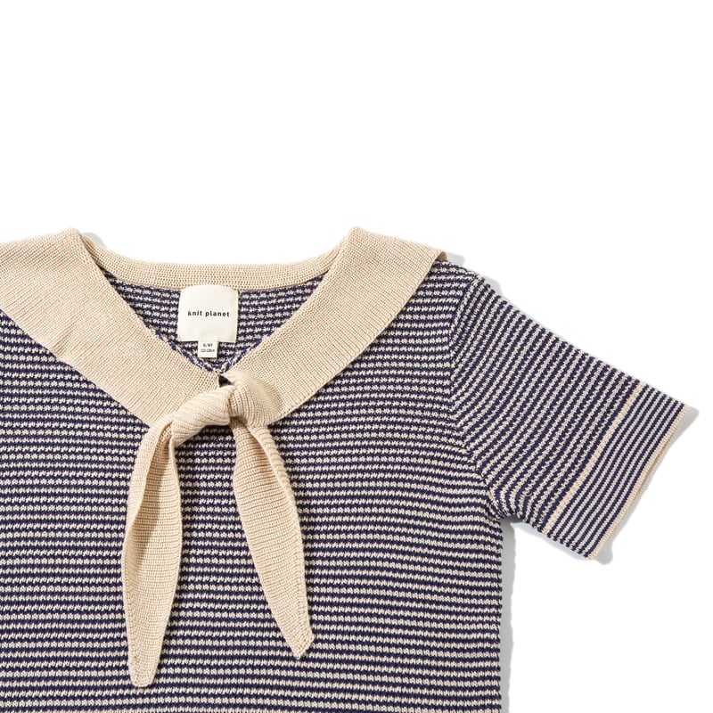 【SCENERITY】Net Collar Knit knit planet / CHIC COLLARED TOP | RITAPAPERI