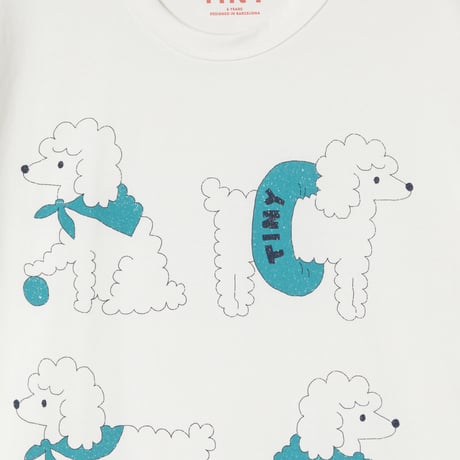 TINYCOTTONS  /  POODLE GRAPHIC TEE off-white