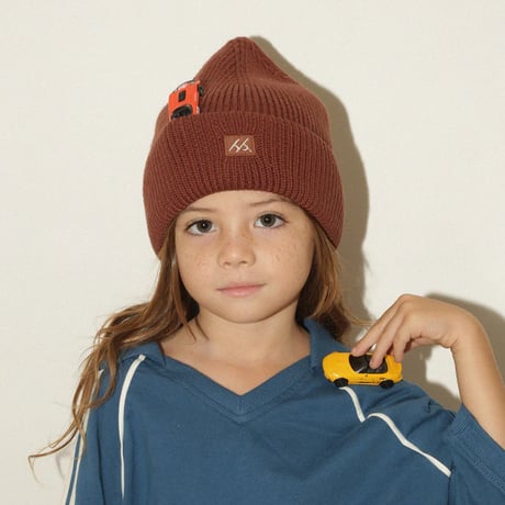 SUMMER and STORM  /  POINT BEANIE - UMBER BROWN