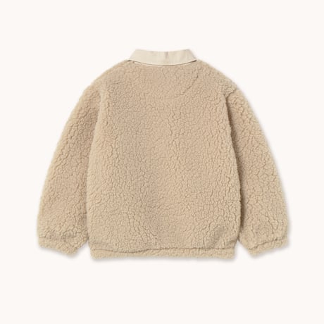 TINYCOTTONS  /  SHERPA COLLAR SWEATSHIRT   -dark vanilla