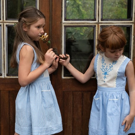 Marlaguette  /  Rosalie blue gingham dress