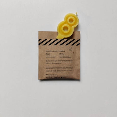 korys /  HANDMADE BEESWAX NUMBER CANDLES