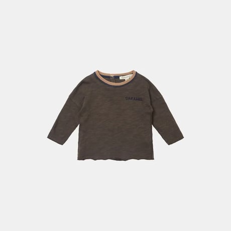 CARAMEL  /  VIBERNUM BABY T-SHIRT - COFFEE