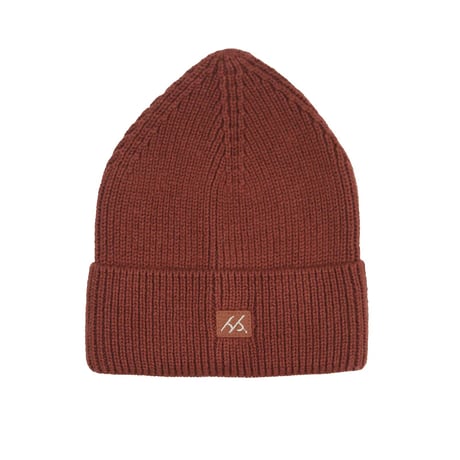 SUMMER and STORM  /  POINT BEANIE - UMBER BROWN