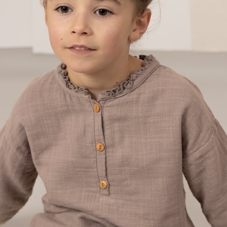 STUDIO BOHEME  /  OLYMPE BLOUSE  LIGHT MAUVE