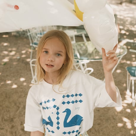 TINYCOTTONS  /  SWANS DIAMONDS GRAPHIC TEE