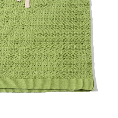 knit planet / FLORAL BLOUSE -LAWNGREEN