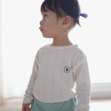poche  /  standard pointelle L/S tee - milk