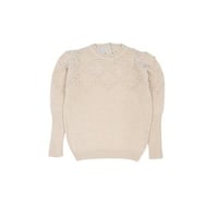【 ラスト1点 】KOKORI /  POMPOM JUMPER DARK IVORY