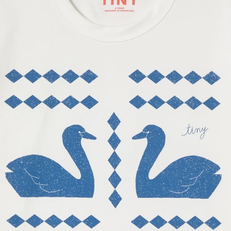 TINYCOTTONS  /  SWANS DIAMONDS GRAPHIC TEE
