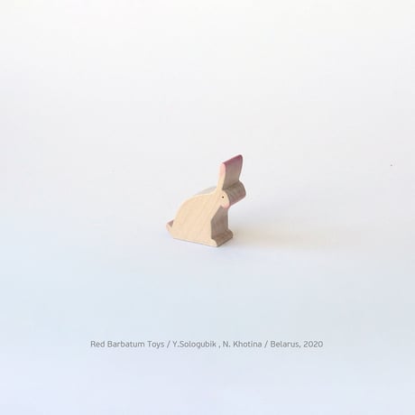 REDBARBATUM /  Rabbit Dad Wooden Figure