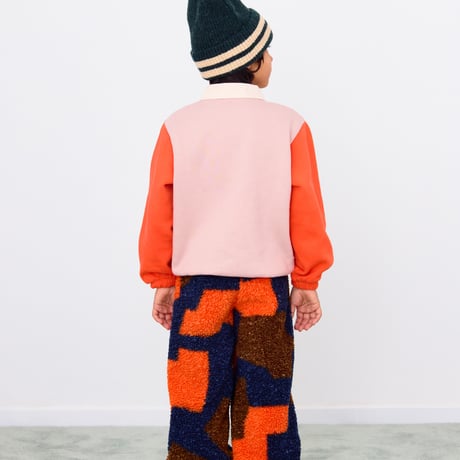 TINYCOTTONS  /  COLOR BLOCK POLO SLEEVE TEE