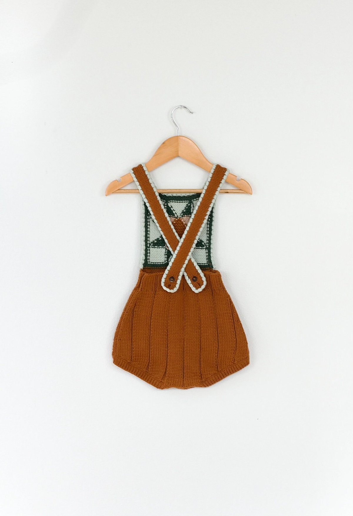 iver and isla オールインワン 2Y ラスト1点 】iver & isla / patchwork quilt romper