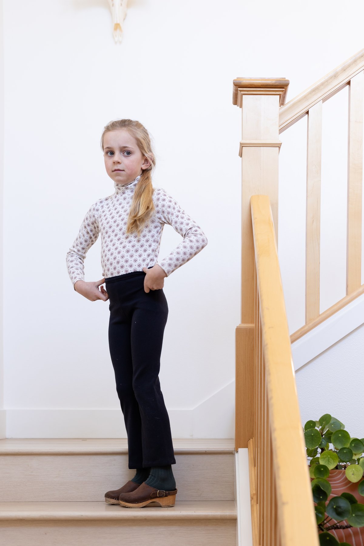 iver & isla / pima snap turtleneck . cameo |