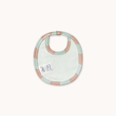 【 ラスト1点 】TINYCOTTONS  /  STRIPES TOWEL BIB wild rose