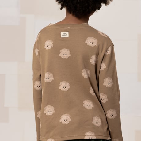 STUDIO BOHEME  /  ESSENTIAL T-SHIRT  MOCHA / DOGS