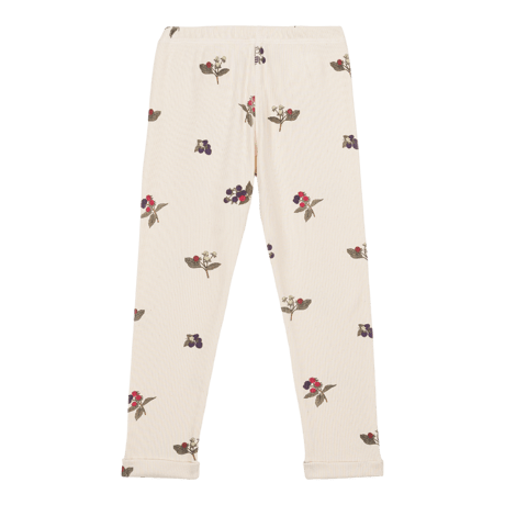 STUDIO BOHEME  /  ROM POM LEGGINGS  ECRU / BLACKBERRIES