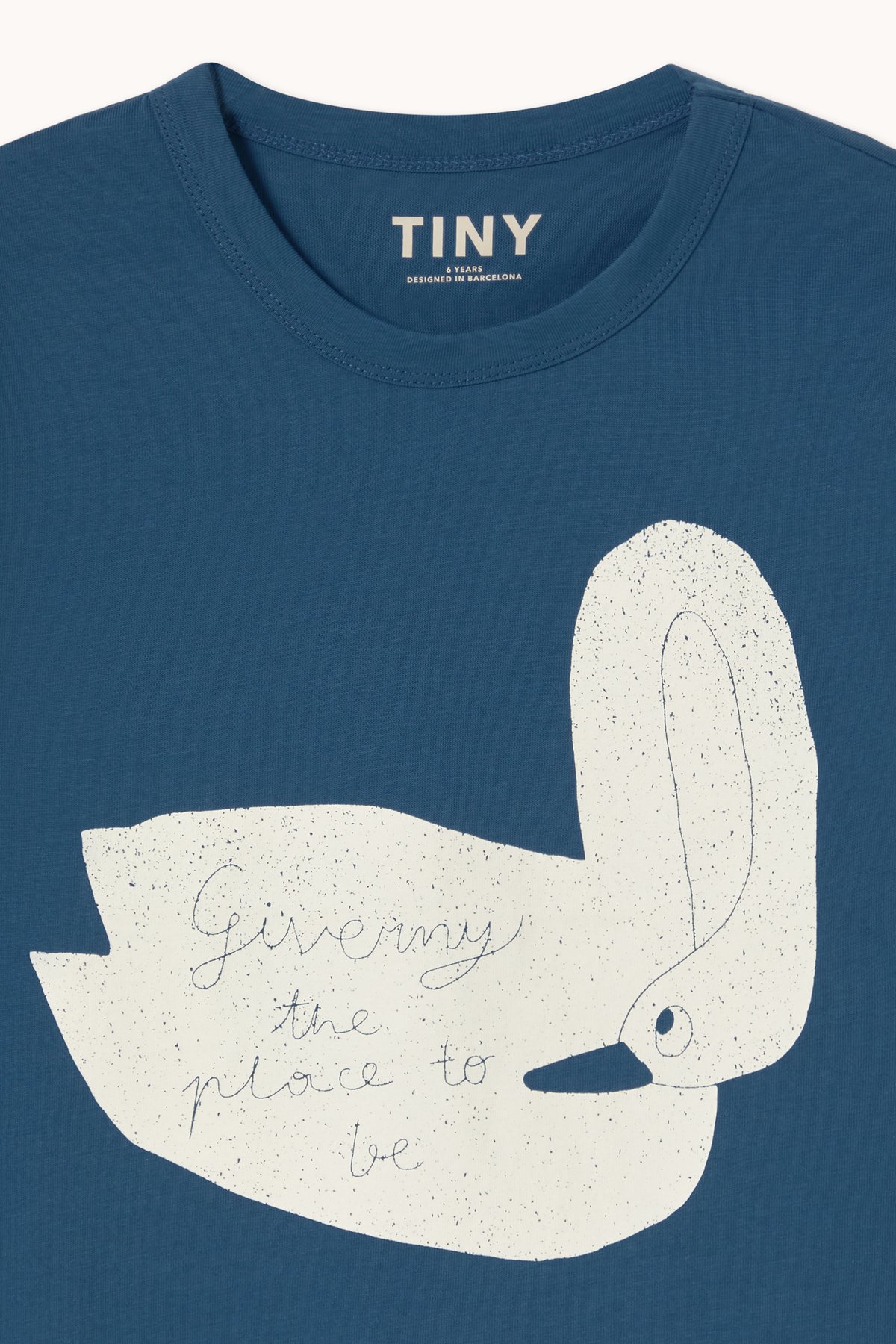 TINYCOTTONS / SWAN GRAPHIC TEE light navy | R