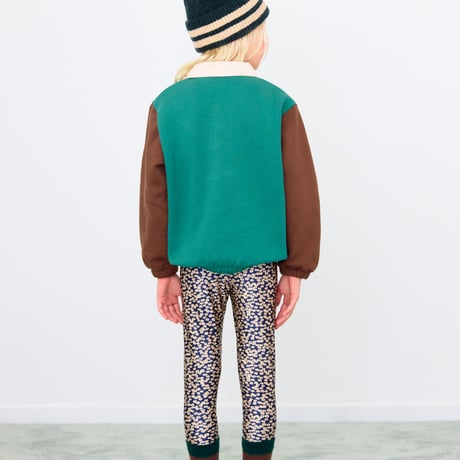 TINYCOTTONS  /  COLOR BLOCK POLO SLEEVE TEE