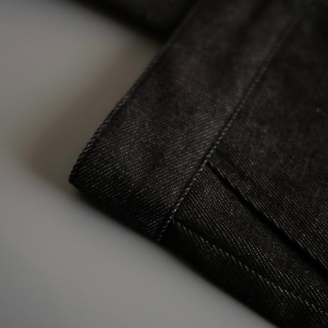 poche  /  denim salopette - sumi